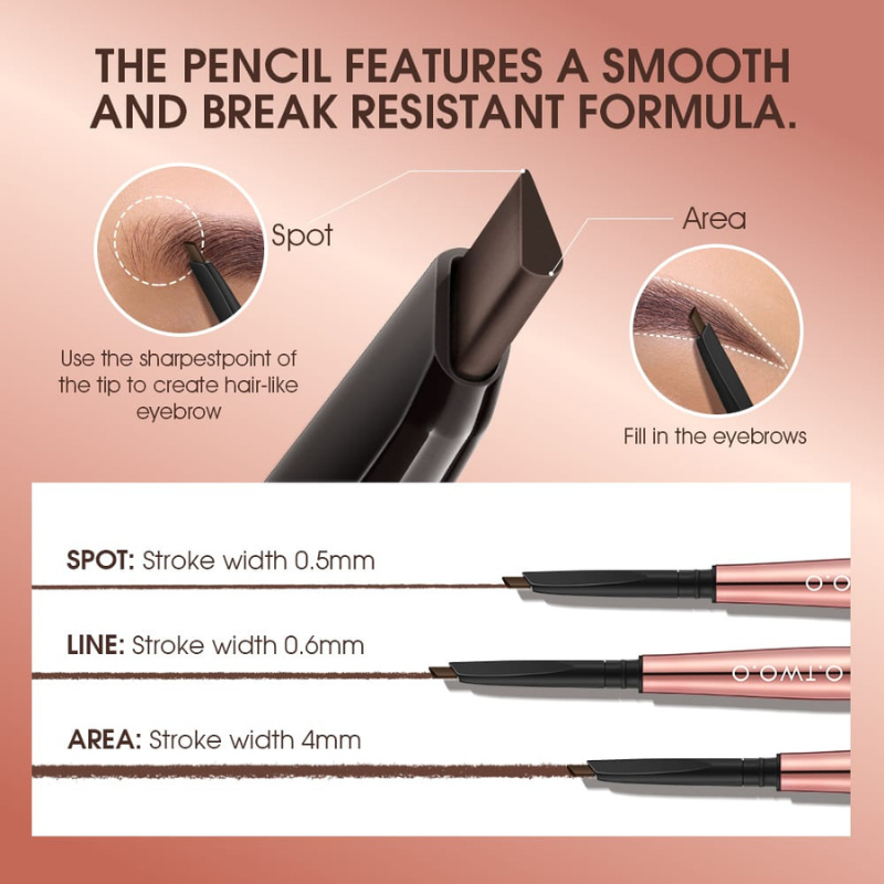 O.Two.O 3 in 1 Eyebrow Pencil